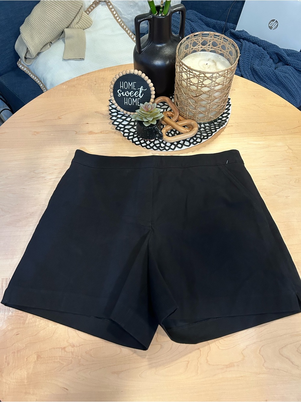 Spanx Polished Shorts, black, size XL